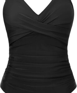 Tuopuda Badeanzug Damen Bauchweg Push Up Bademode Rückenlos Sexy V Ausschnitt Monokini One Piece Swimsuits Schlankheits Swimwear Einteiliger Badeanzüge