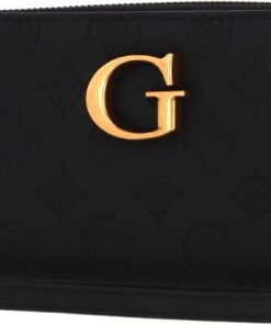 Guess Damen Black Logo Bi-Fold Wallet