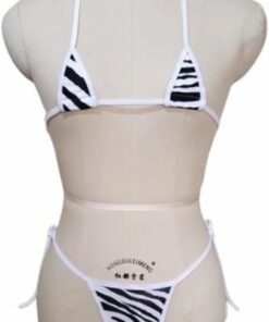 Extreme Micro Bikini Dessous-Set für Damen, sexy Triangel-Oberteil, String-Badeanzug, 2-teilig, Mini-Badeanzug mit seitlichen Bändern