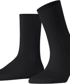 FALKE Cotton Rib Socken black (3000), 35-38