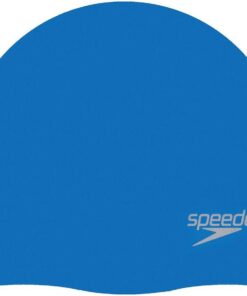 Speedo Kinder Einfarbige geformte Silikon-Badekappe | Trockene Haare | Kinder