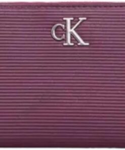 Calvin Klein Geldbörse CKJ Minimal Monogram Zip Around Amaranth Beere