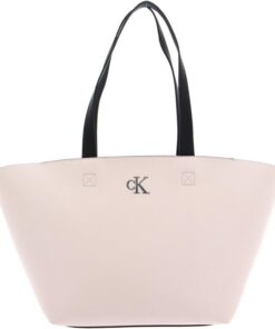 Calvin Klein Schultertasche CKJ Minimal Monogram Shopper28 Ballet beige