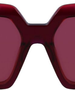 Calvin Klein Women's Sunglasses CK23502S - Wine/Rose with Solid Wine Lens
