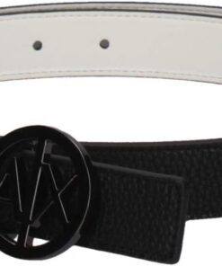 Armani Exchange Damen Essential, Double Face, Circle Logo Belt