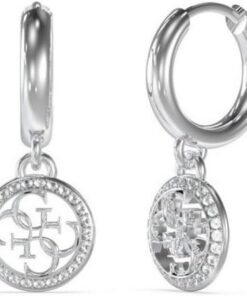 Guess 32023460 Damen-Creole aus Edelstahl, Zirkonia
