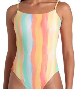 Arena Damen Women's Arena Water Print Swimsuit One Piece Swimsuit (1er Pack)
