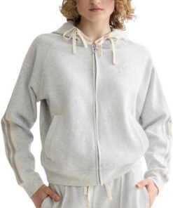 Scotch & Soda Damen Interlock Zip Through Hooded Sweatshirt Kapuzenpullover