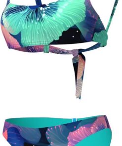 Arena Damen Women's Arena Water Prints Bikini Bralette Two Piece Swimsuit (1er Pack)