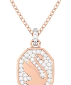 Swarovski Halskette SIGNUM: Pend Sliding Cry/Ros 5628549 Marke, Einheitsgröße, Nicht-Edelmetall, Kein Edelstein