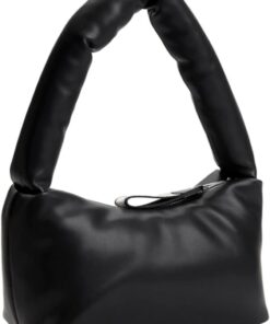 Tommy Hilfiger Damen Tjw City Girl Shoulder Bag Tasche, Schwarz und silberfarben