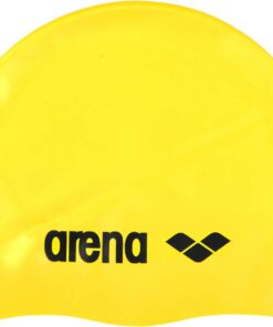 arena Classic Unisex Silikon-Badekappe, Schwimmkappe für Frauen und Männer, Badekappe mit Verstärktem Rand, Weiche und Strapazierfähige Schwimmkappe