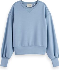 Scotch & Soda Damen Modal Fitted Sweatshirt Sweatshirt (1er Pack)