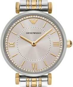 Emporio Armani Damen 32MM Zweifarbige Edelstahluhr, AR11702