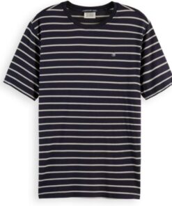 Scotch & Soda Damen Striped T-Shirt T-Shirt (1er Pack)