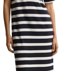 GANT Damen Reg Striped Ss Polo Dress Kleid