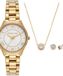 Michael Kors Lauryn Watch for Women, Quartz Three Hand Movement with Stainless Steel or Leather Strap