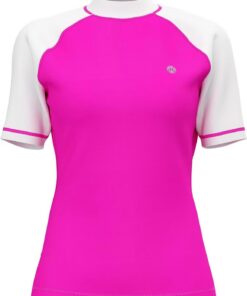 HDTIYUYP Damen Mädchen Bademode Rashguards - Frauen Kinder UV-Schutz Surfshirt Badeshirt Schnelltrocknende Aktive Wassersport Swim Tee Atmungsaktives Surfen Shirt Strand Wet Top