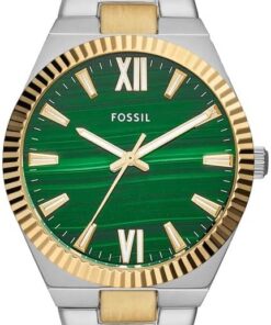 Fossil Scarlette Watch für Damen, 38mm Quarz-Dreizeiger-Datumswerk mit Edelstahlarmband