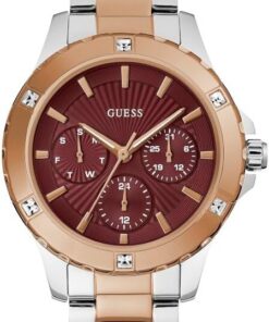 Guess P SLV CS W/P RS GLD TR W/CRYS/Sun Burg DL/P SLV & RS GLD BRCT, Rot, OneSize, Rund