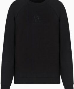 Armani Exchange Damen Icon Project, Shiny Logo, Crewneck Sweatshirt