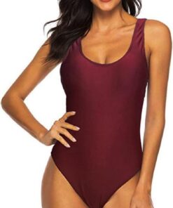 Damen Badeanzug Sport Bademode Bauchweg Einteiliger Badeanzug Sexy Push Up Badeanzüge Swim Suit Monokini Strandmode Damen Sommer