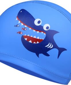 Badekappe Kinder - Badekappe Kinder Jungen Mädchen für 4-10 Jahre, Bademütze Kinder, Schwimmkappe Kinder