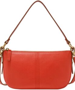 FOSSIL Jolie Umhängetasche für Damen, Leder, Rot