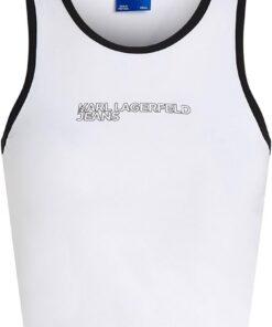 Karl Lagerfeld Jeans Damen Outline Logo Top