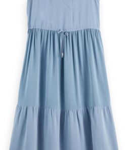 Scotch & Soda Damen Mini Dress with Gathered Waist Lässiges Kleid (1er Pack)