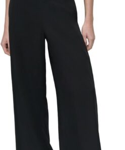 DKNY Damen Pants Pull On Wide Leg Twill Pant
