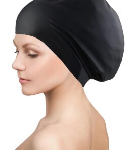 Extra Große Badekappe Lange Haare, Silikon Badekappe Damen