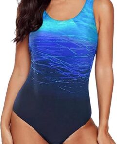 Damen Badeanzug Sport Bademode Bauchweg Einteiliger Badeanzug Sexy Push Up Badeanzüge Swim Suit Monokini Strandmode Damen Sommer