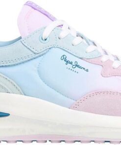 Pepe Jeans Wislow Colors beige, fliederfarbene Lederschuhe