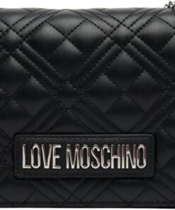 Love Moschino QUILTED PU SCHWARZ+GALV.NIKEL