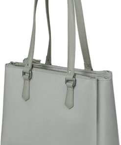 Samsonite Essentially Karissa - Schultertasche mit 3 Fächer, 34 cm, Grau (Dove Grey)