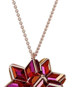 Swarovski Curiosa Cocktailring, Rosafarbener Damenring mit Edlem Kristall