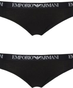 Emporio Armani Damen 2-Pack Brazilian Halber Schlupf (2er Pack)