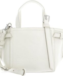 Calvin Klein Minimal Hardware Mini Tote Ecru, Weiß (Ecru), Einheitsgröße