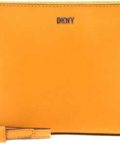 DKNY Leder Umhängetasche Schultertasche Bryant Sutton Dome Crossbody Bag Sunflower dunkelgelb