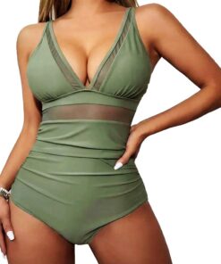 Bikini Damen Set Sexy Bademode High Taille Einstellbar Zweiteiliger Bikinis für Frauen Swimsuit