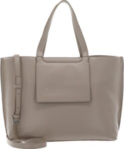 Calvin Klein Schultertasche CK Set Shopper Doeskin beige