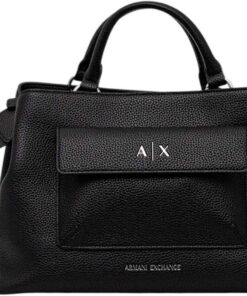 Armani Exchange Schwarze Handtasche für Damen mit Logo