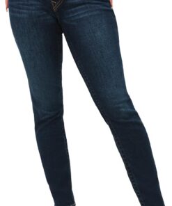 True Religion Jennie Damen-Jeans, mittelhohe Taille, kurvig, Enge Passform, Komfort-Jeans, Einzelnähte, Spitzenfarbe