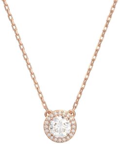 Swarovski Constella Halskette Rosegold für Damen mit Anhänger mit Weißen Zirkonia Kristallen, 5636272