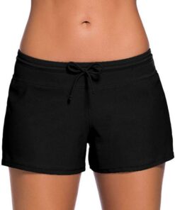 Acfoda Sommer Kurz Badeshorts Damen Schnell Trocknend Schwimmshorts Boardshorts, S-XXXL | Bikinihose mit UV Schutz | Sommer Schwimmshorts | Bikini Hose | Boardshorts | Frauen Wassersport Strand Schwimmhose