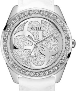 Guess Unisex Erwachsene Armbanduhr Datum klassisch Quarz Leder W0627L4