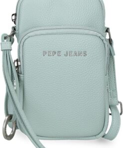 Pepe Jeans Paola Blaue Schultertasche 11x17,5x2. 5 cm Polyester und PU von Joumma Bags