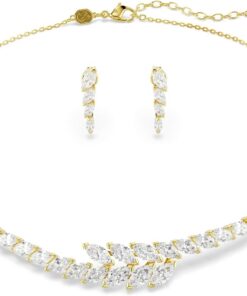 Swarovski Mesmera Set, Set (2), Marquise-Schliff, Weiß, 18 Karat Vergoldet
