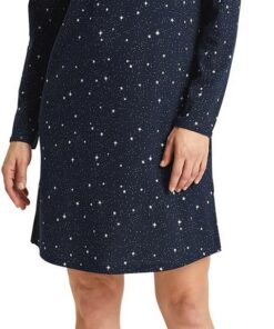 CALIDA Sweet Dreams Kurzarm-Nachthemd Damen, Länge 95cm, aus 100% Baumwolle | Länge 95cm, aus 100% Baumwolle
